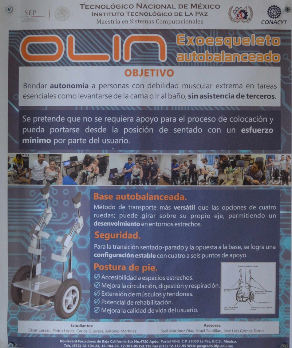 Poster promocional del Olin exoesqueleto